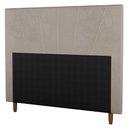 Ver imagem 1 de Cabeceira Cama Box Casal Queen Size Dallas 160cm Suede Bege - Desk Design