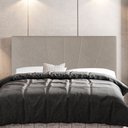 Ver imagem 2 de Cabeceira Cama Box Casal Queen Size Dallas 160cm Suede Bege - Desk Design