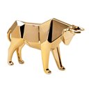 Ver imagem 1 de Escultura Touro Cerâmica Dourado 14183 Mart