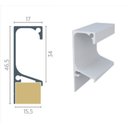 Ver imagem 2 de Perfil Puxador Alumínio Gola RM-176 para 15mm Barra 03 metros Branco Brilhante Rometal 01 unidade