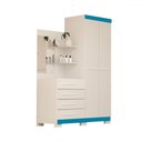 Ver imagem 6 de Guarda-roupa Solteiro Melissa 2 Portas 4 Gavetas com Espelho 100% Mdf Flex Branco - Acp Móveis