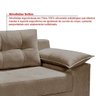 Conjunto Sofá Ibiza 2 e 3 L Veludo Fixo Almofadado Premium Avelã - 5