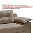 Ver imagem 5 de Conjunto Sofá Ibiza 2 e 3 L Veludo Fixo Almofadado Premium Avelã