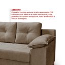 Ver imagem 7 de Conjunto Sofá Ibiza 2 e 3 L Veludo Fixo Almofadado Premium Avelã