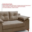 Ver imagem 6 de Conjunto Sofá Ibiza 2 e 3 L Veludo Fixo Almofadado Premium Avelã