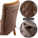 Ver imagem 4 de Mesa Jantar Loren Lira 4 Lugares Quadrada MDF 90cm Café Moderna