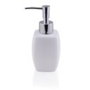 Ver imagem 6 de Porta Sabonete Líquido Porcelana Branco Bico Dosador Cromado 290ml - Tuut