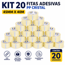 Ver imagem 2 de Kit 20 Fitas Adesivas PP Cristal 45mm x 40m