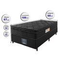 Ver imagem 2 de Cama Box Solteiro Colchão Ortofirm Black + Box 88x188x67 One Face Espuma D33 Preto