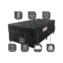 Ver imagem 3 de Cama Box Solteiro Colchão Ortofirm Black + Box 88x188x67 One Face Espuma D33 Preto