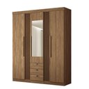 Ver imagem 2 de Guarda Roupa 4 Portas Espelho Amazonas 4.4 Jatoba