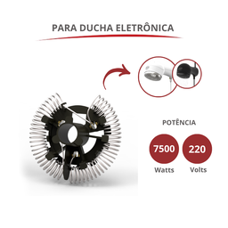 Resistência para Ducha Eletrônica Nova 7500w / 220v Durín - 2
