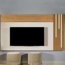 Ver imagem 1 de Painel para Tv até 75 Polegadas Valencia com Led Cascata Tauari/off White - Mavaular
