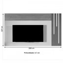 Ver imagem 3 de Painel para Tv até 75 Polegadas Valencia com Led Cascata Tauari/off White - Mavaular