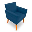 Ver imagem 6 de Kit 2 Poltrona Cadeira para Sala Confortável e Minimalista Paris em Suede