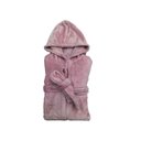 Ver imagem 2 de Roupão Infantil Toque de Seda C/ Capuz Rose 8-10 Niazitex 04000023RSE210