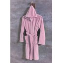 Ver imagem 1 de Roupão Infantil Toque de Seda C/ Capuz Rose 8-10 Niazitex 04000023RSE210