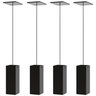Kit 4 Pendentes Luminária Quadrado Industrial Preto F.elg - 1