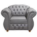 Ver imagem 1 de Poltrona Chesterfield Merlô Via Encanto Courano Cinza