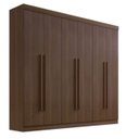 Ver imagem 1 de Guarda-Roupa Monte Carlo Larg. 2.32m Castanho 6 Portas 6 Gavetas - D Doro
