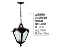 Ver imagem 3 de Luminária Externa e Interna Romana com Corrente em Alumínio