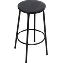 Ver imagem 2 de Kit Conjunto 3 banquetas em aço cor preto REFORÇADAS p/ balcão / area gourmet / churrasco / festa as