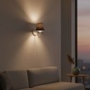 Ver imagem 3 de Arandela de Parede Vivare Ar-2035brlc Cúpula em Tecido Café