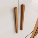 Ver imagem 5 de Guarda Roupa Casal 6 Portas 4 Gavetas com Apliques Ripados Riade