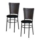 Ver imagem 1 de 2 Cadeiras para Mesa Preta Hawai Marrom:preto