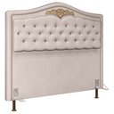 Ver imagem 2 de Cabeceira Cama Box Casal Queen 160cm Imperial J02 Suede Bege - Mpozenato