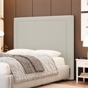 Ver imagem 2 de Cabeceira Cama Box King Size Alba 195cm com Frame Linho Bege - Desk Design