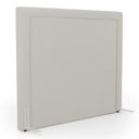 Ver imagem 1 de Cabeceira Cama Box King Size Alba 195cm com Frame Linho Bege - Desk Design