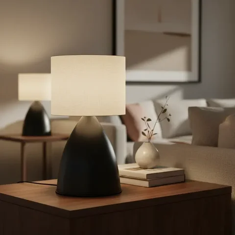 Abajur Luminaria de Mesa Clássico Moderno Elegante Bojudo Decoração Casa Sala Quarto Escritório