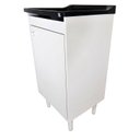 Ver imagem 1 de Gabinete Balcão De Lavanderia 46cm Tanque Plástico 22 Litros Tanque: Preto
