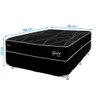 Cama Box Casal Bonno Gold Style Black Molas Ensacadas 138x188x70cm - 6
