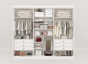 Ver imagem 4 de Guarda Roupa Casal Ripado 6 Portas 6 Gavetas da Vinci Branco 100% Mdf - D' Doro