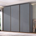 Ver imagem 1 de Guarda Roupa Veneto MDF 274,5x230cm 3 Portas 6 Gavetas Cinza 1000