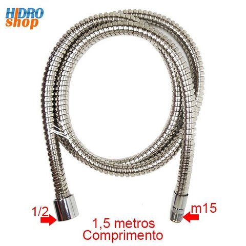 Flexível Monocomando Lorenzetti Docol 1,5m Cromado M15 Longo - 191995