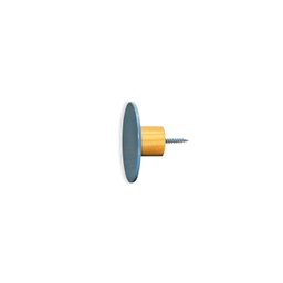 Gancho Bola de Parede 7cm Azul Fosco - 2