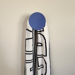 Gancho Bola de Parede 7cm Azul Fosco - 4