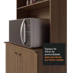 Armário de Cozinha Compacta Quiosque 235cm Rustic Gourmet Madesa 01 - 8