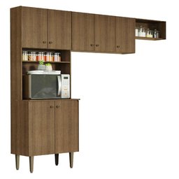 Armário de Cozinha Compacta Quiosque 235cm Rustic Gourmet Madesa 01 - 3