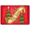 Tapete de Porta Boucle Árvores de Natal 50cmx80cm Niazitex - 1