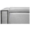 Ver imagem 3 de Calçadeira Baú Solteiro 90 Cm Para Cama Box Suede Branco