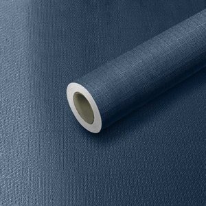 Papel D Parede Adesivo Lavavel Textura Tecido Jeans Escuro Open Star 32878