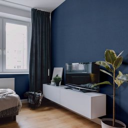 Papel de Parede Adesivo Lavavel Texturizado Tecido Jeans Escuro - 5