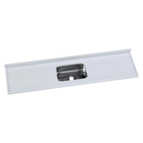 Pia de Cozinha Mármore Sintético 199x55cm com Cuba Aço Inox Multimóveis CR20477  