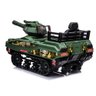 Carrinho Elétrico Mini Tanque com Som Luz e Disparador de Munição Camuflado Verde G31 - Gran Belo Mi - 4