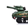 Carrinho Elétrico Mini Tanque com Som Luz e Disparador de Munição Camuflado Verde G31 - Gran Belo Mi - 5