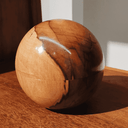 Ver imagem 6 de CAIXA PORTA JOIA BOLA MARCHETARIA PA 9CM Fuchic Brasil